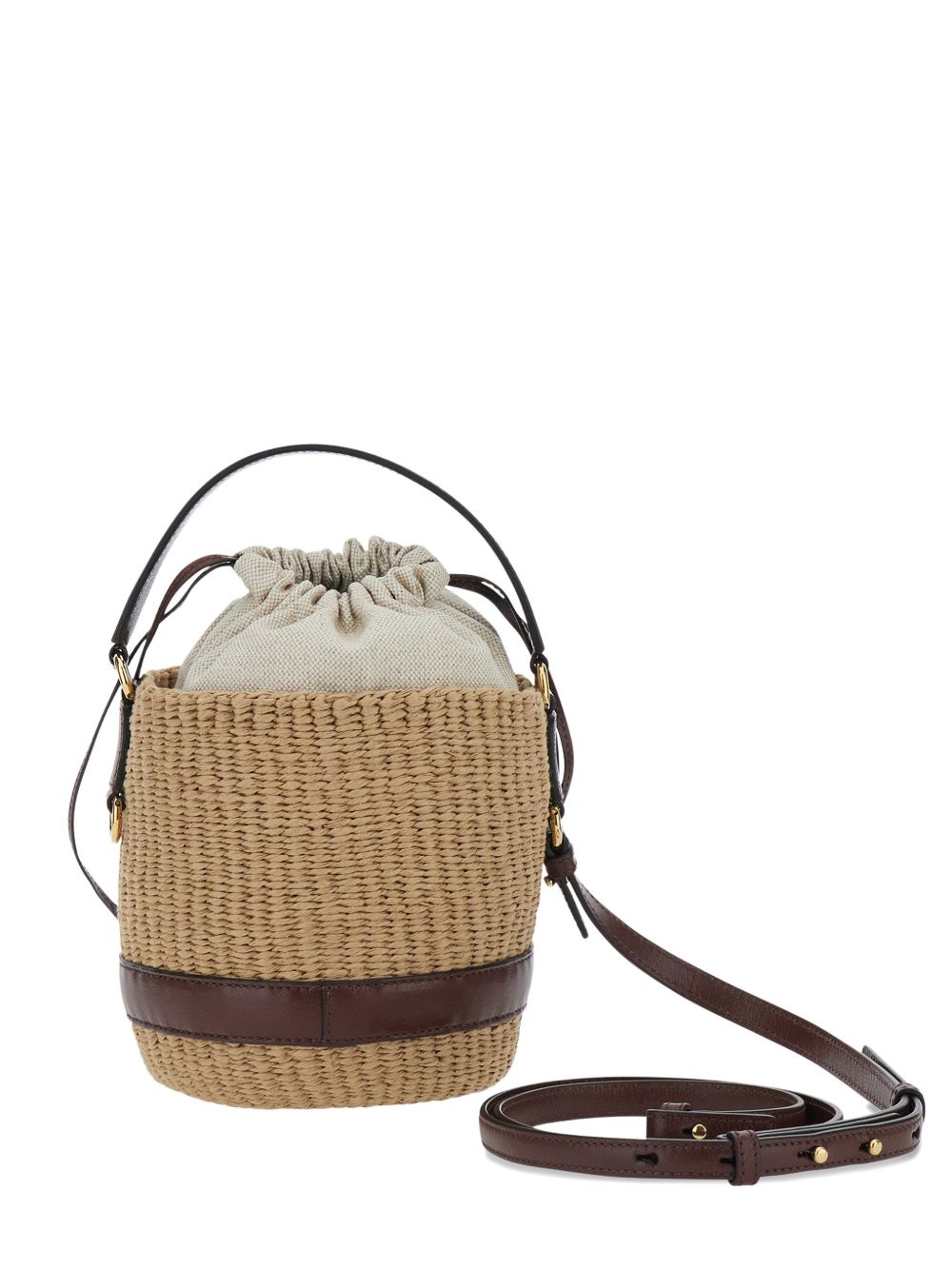 Chloé Chloé Charms rafia bucket bag