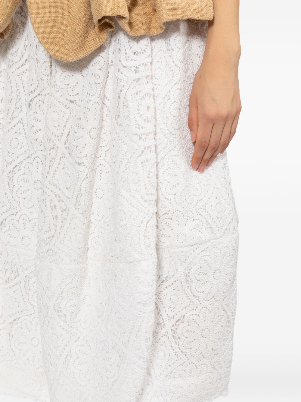 Comme Des Garcons Comme Des Garçons Cotton midi skirt
