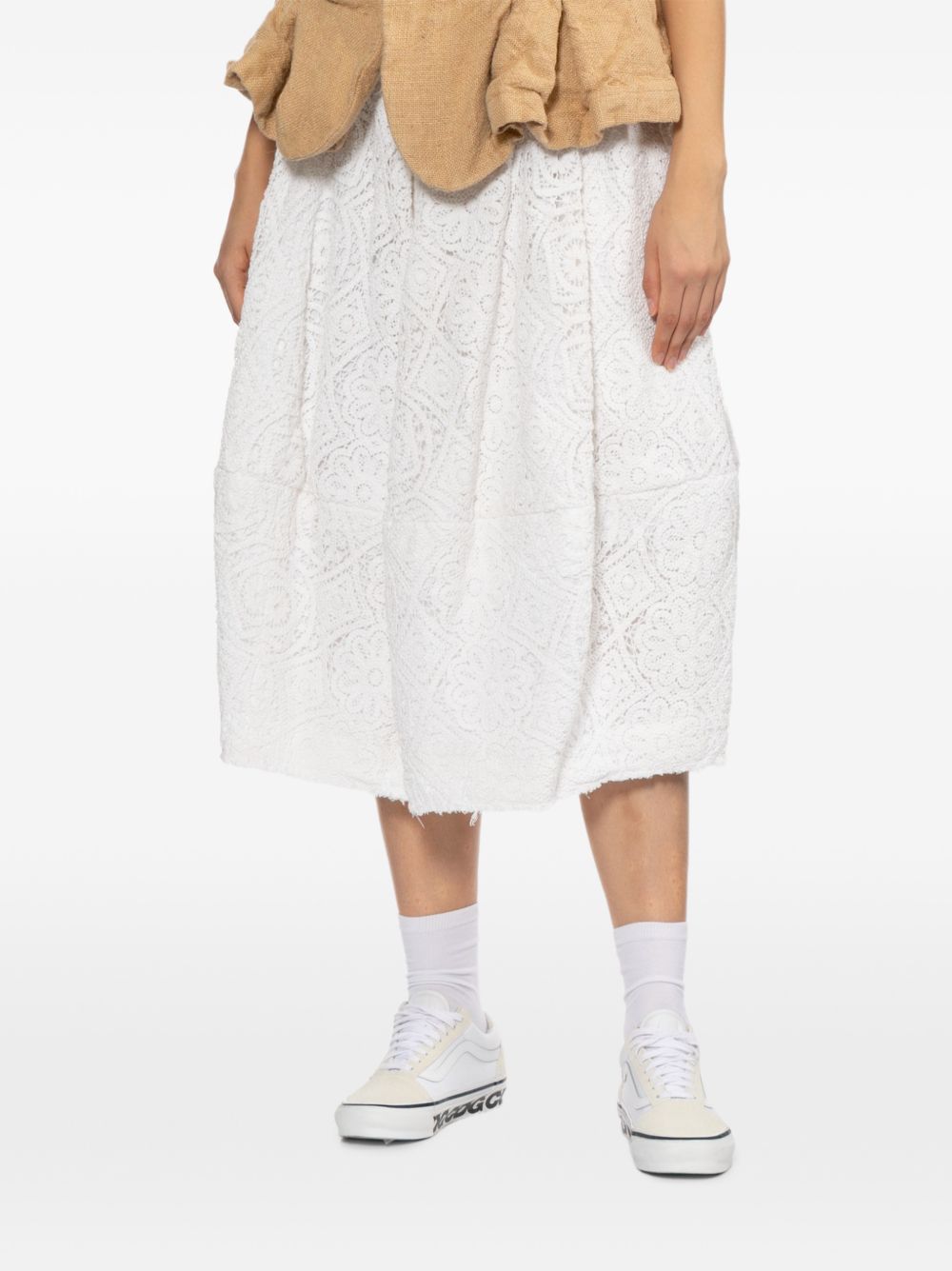 Comme Des Garcons Comme Des Garçons Cotton midi skirt