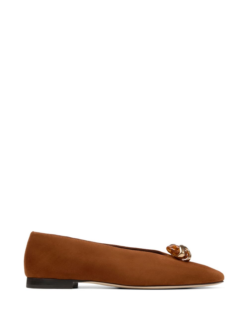 JIMMY CHOO Flat shoes LUGGAGE