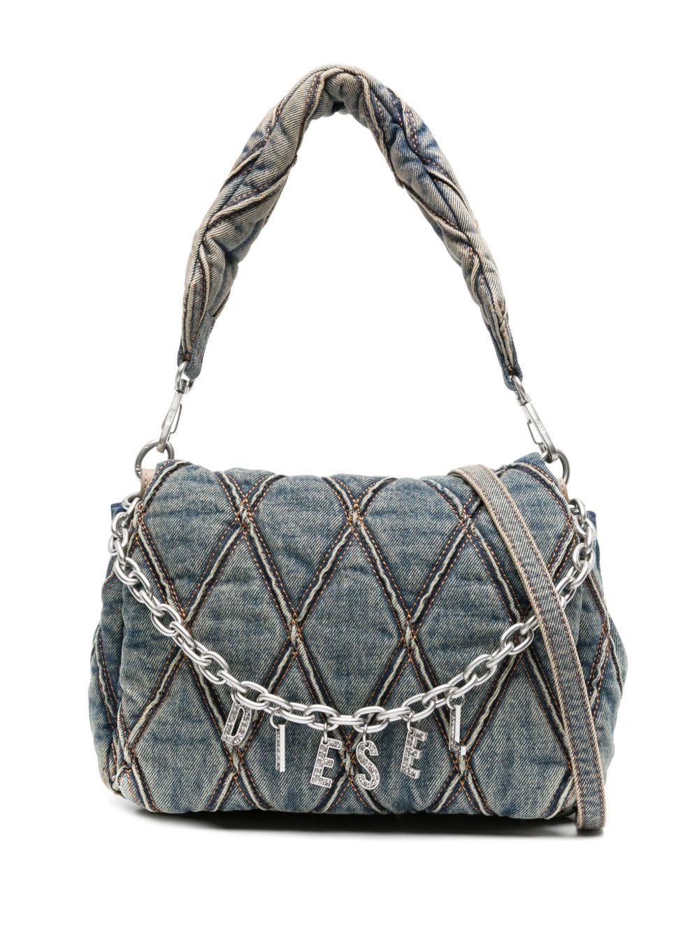 Diesel Denim Foldover Clutch