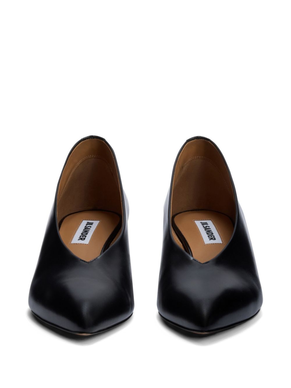 Jil Sander Arc Leather Pumps