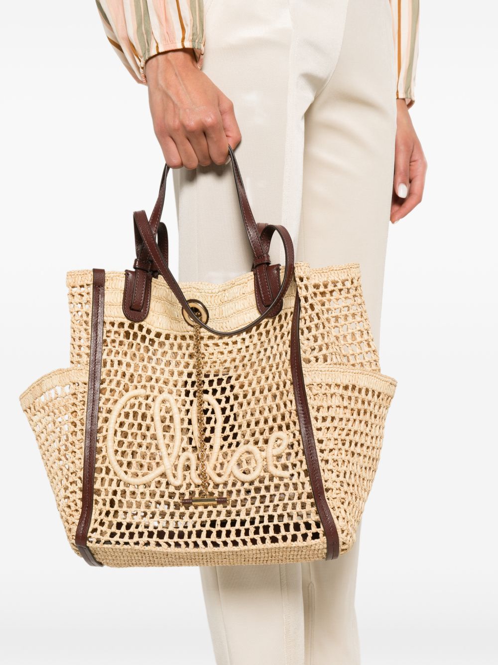 Chloé Chloe Iconic Rafia Tote Bag
