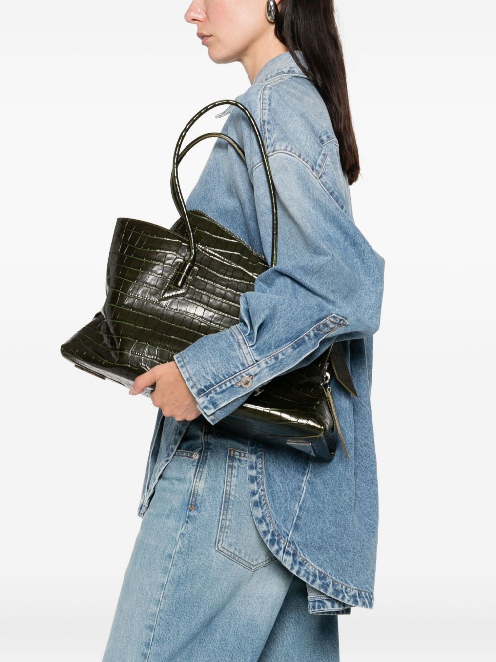 THE ATTICO Bags.. DARK GREEN