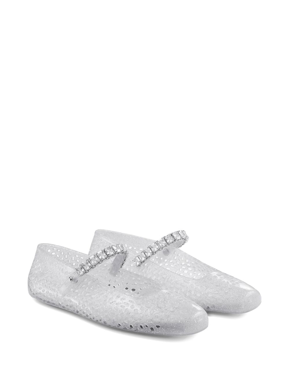 JIMMY CHOO Flat shoes SILVER