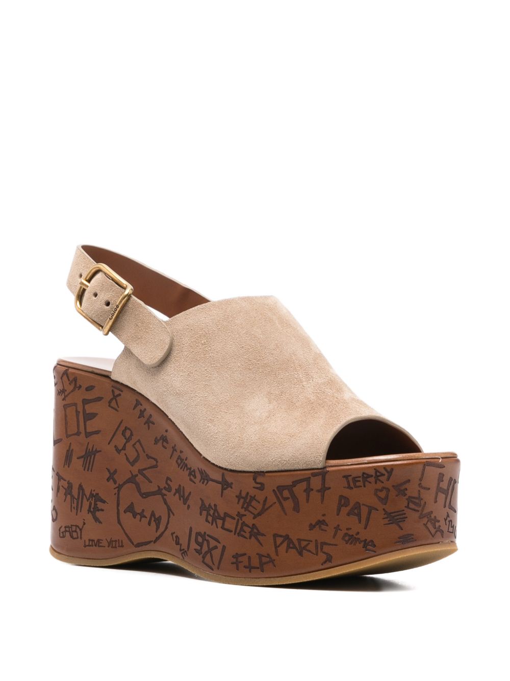 Chloé Chloe Maxime Wedge Sandals