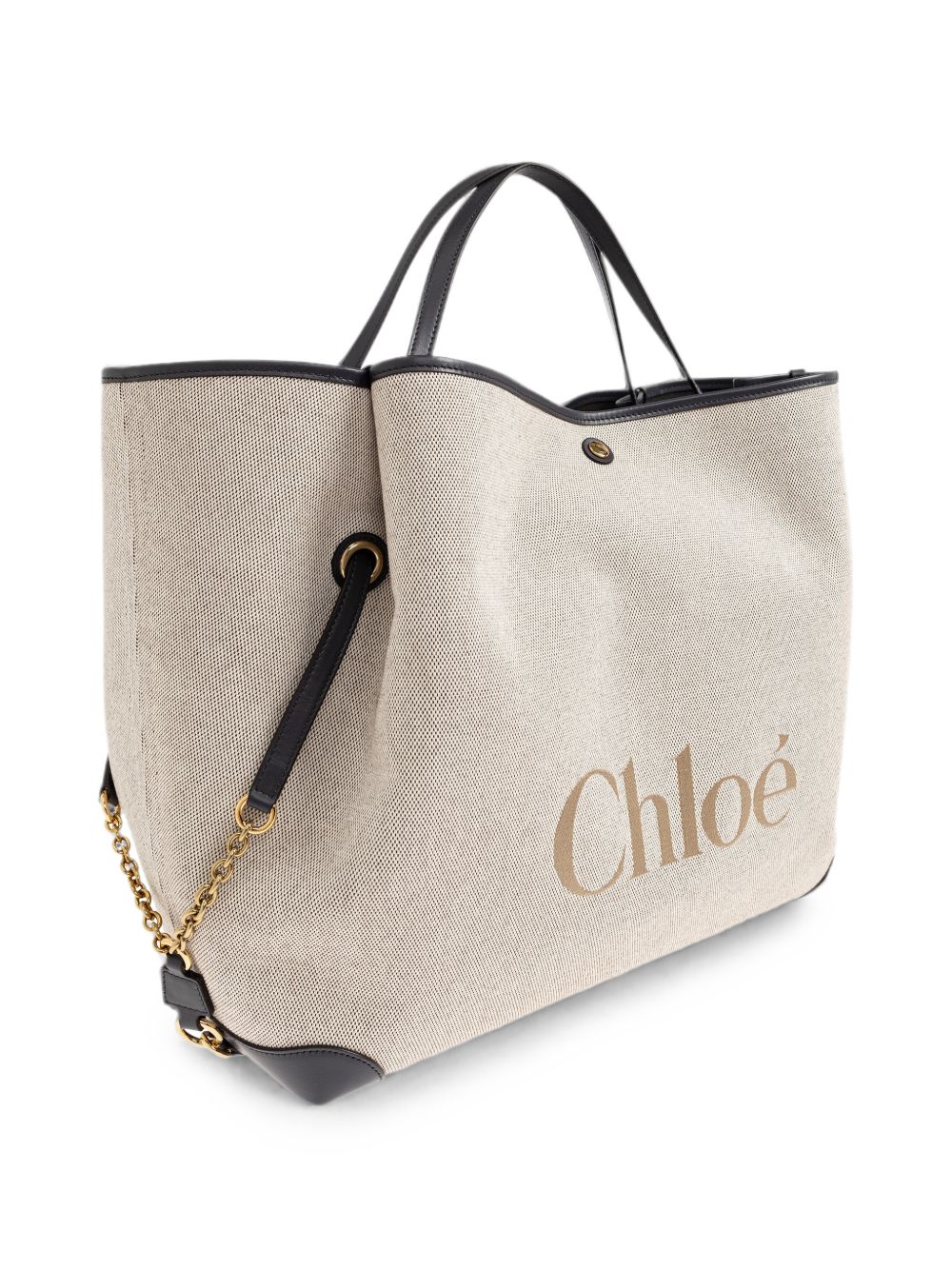 Chloé Chloe Woody Large Canvas Tote