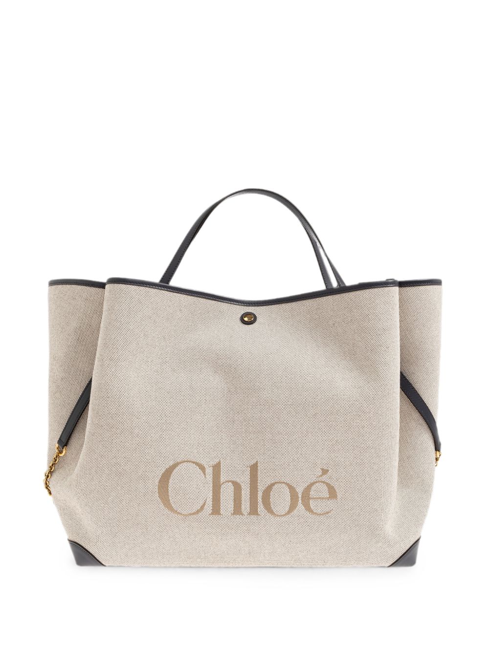 Chloé Chloe Woody Large Canvas Tote