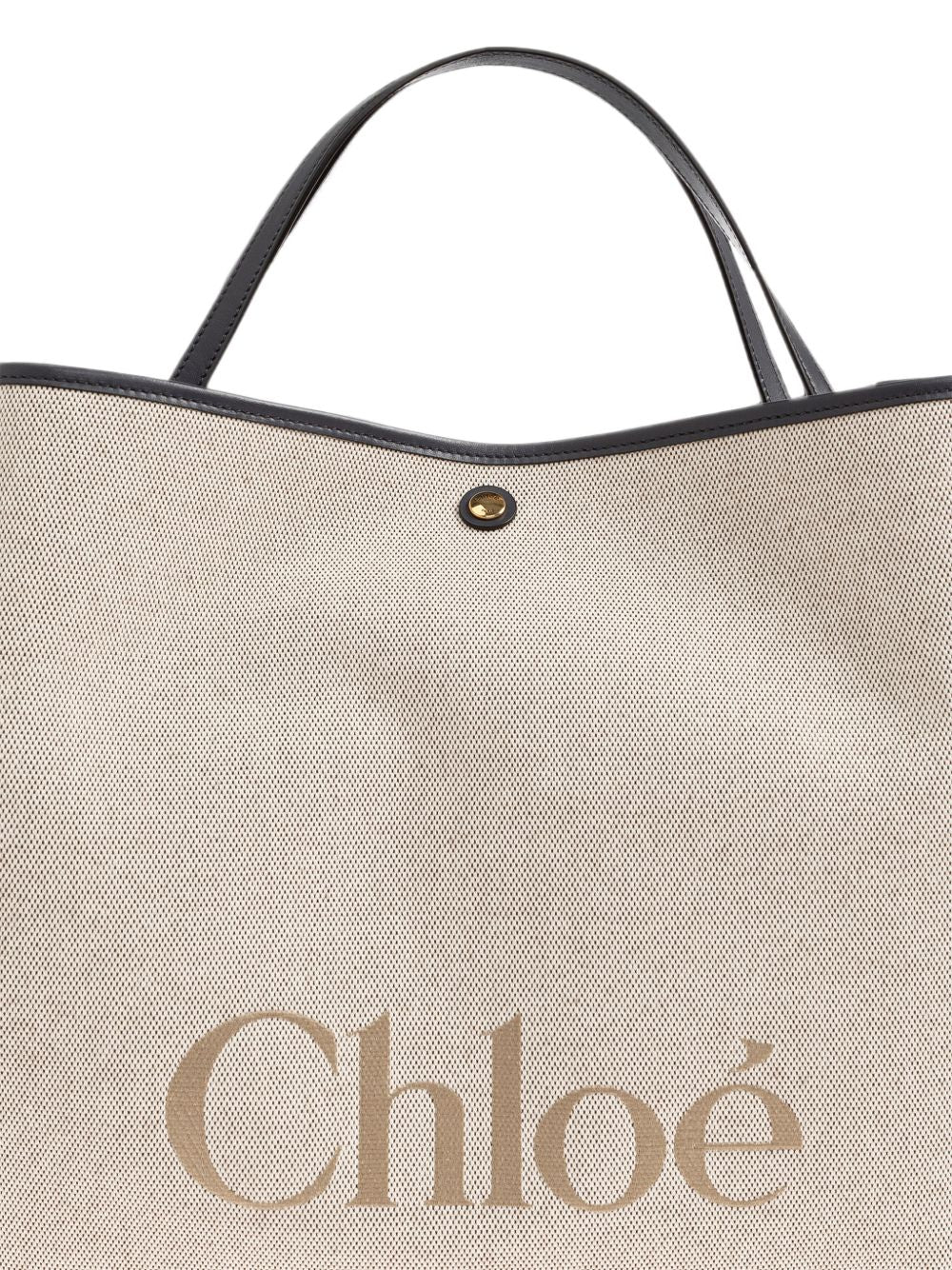 Chloé Chloe Woody Large Canvas Tote