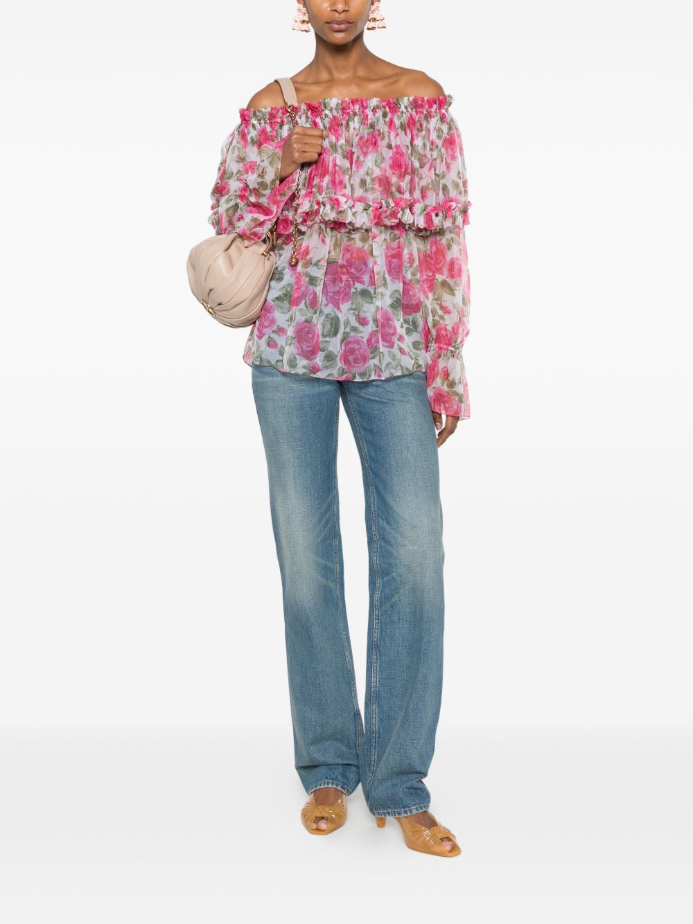 Chloé Printed silk blouse