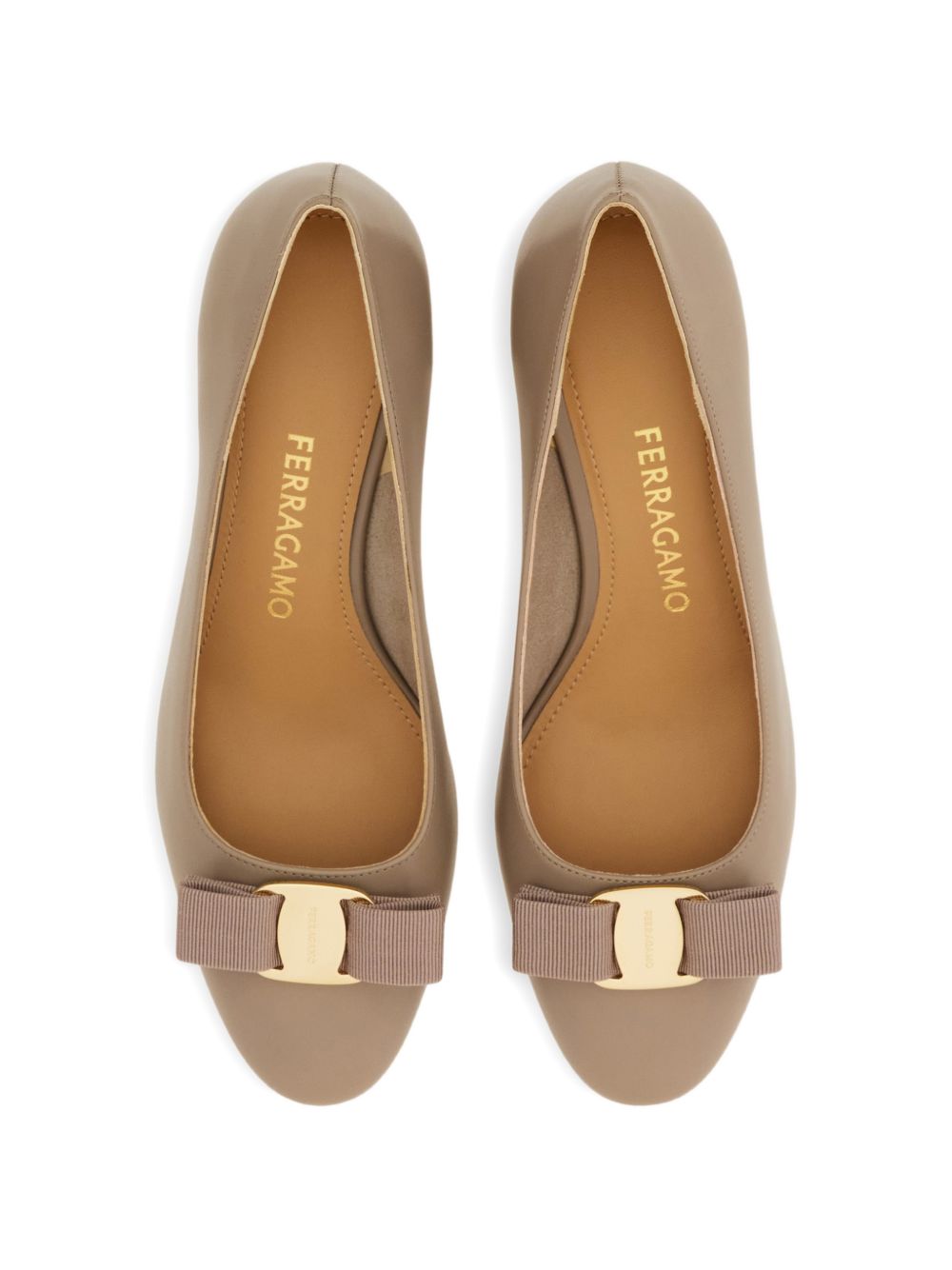 Ferragamo Vara Bow Leather Pumps