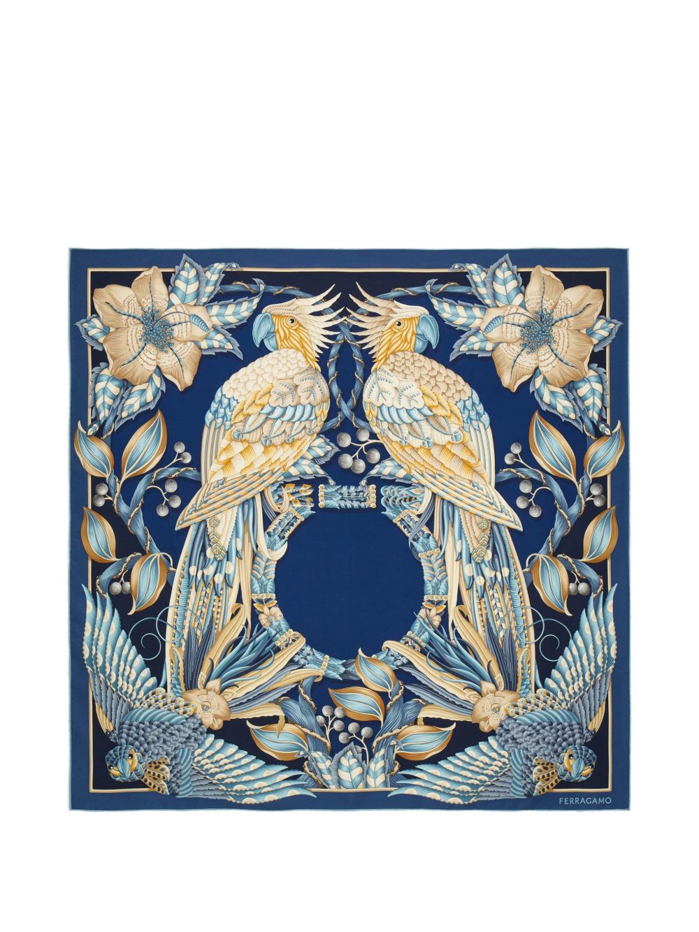 Ferragamo Scarfs NAVY