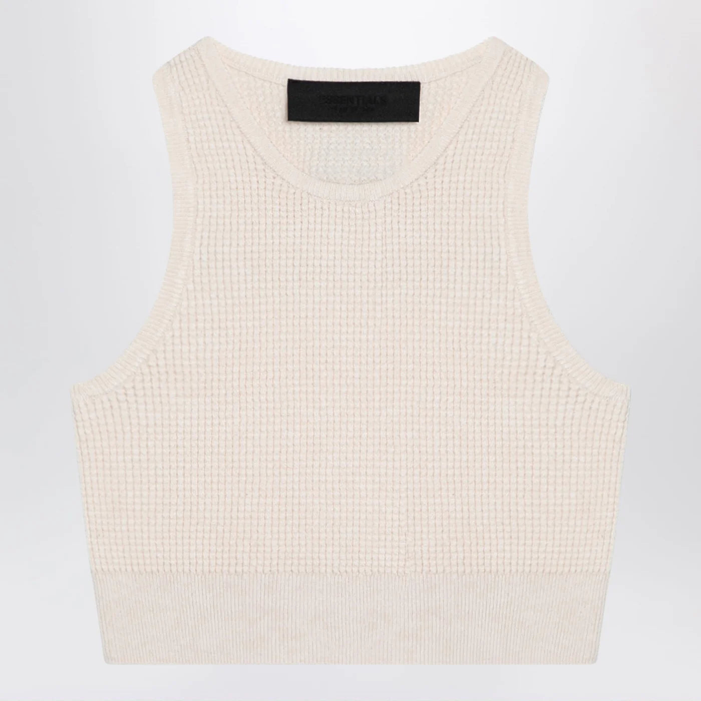 Fear of God Essentials Sporty white honeycomb tank top