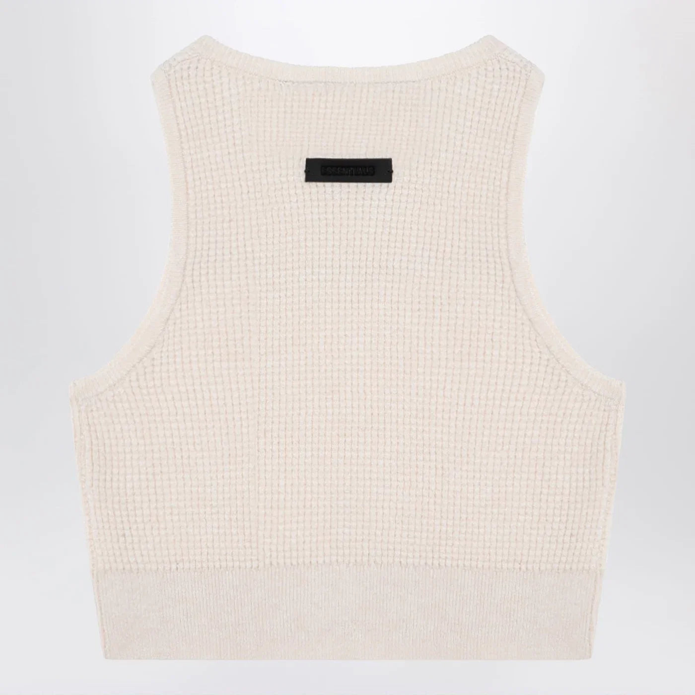 Fear of God Essentials Sporty white honeycomb tank top