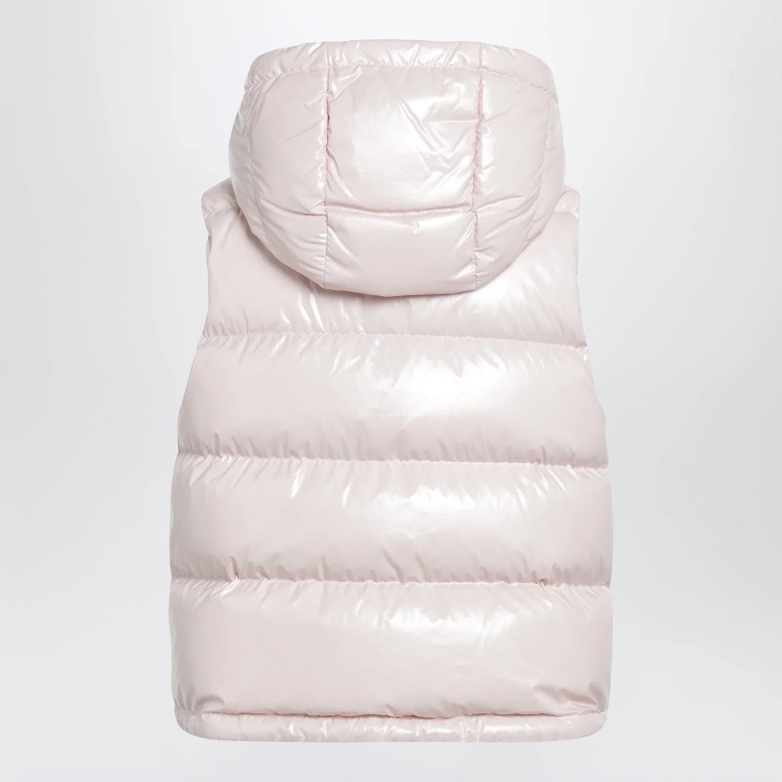 Moncler Niverolle short down vest in nylon, pink