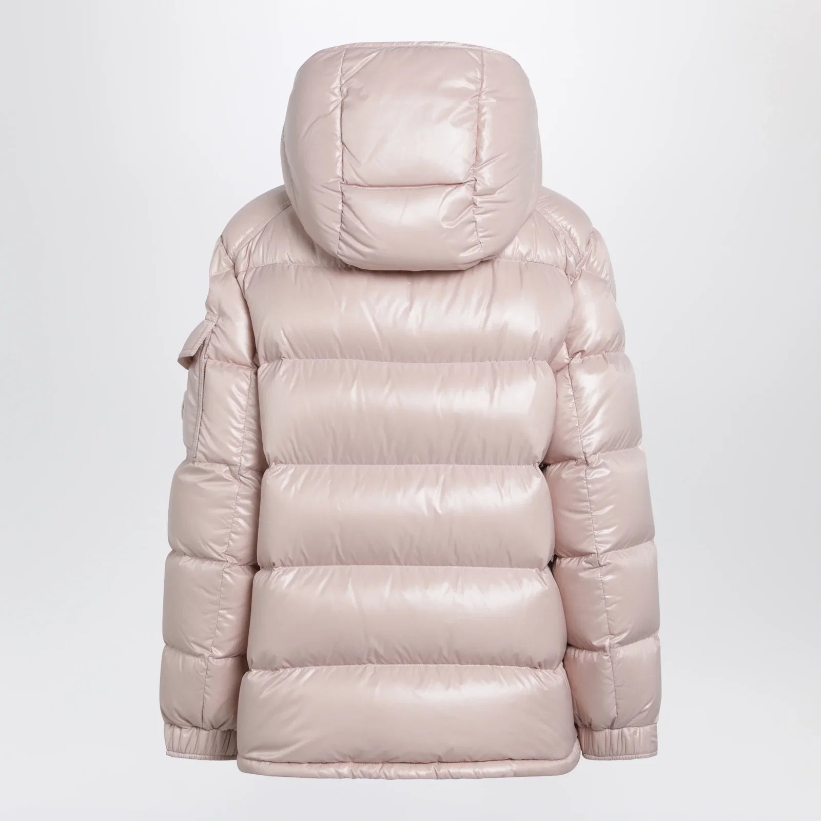 Moncler Pink Maire down jacket in nylon laqué