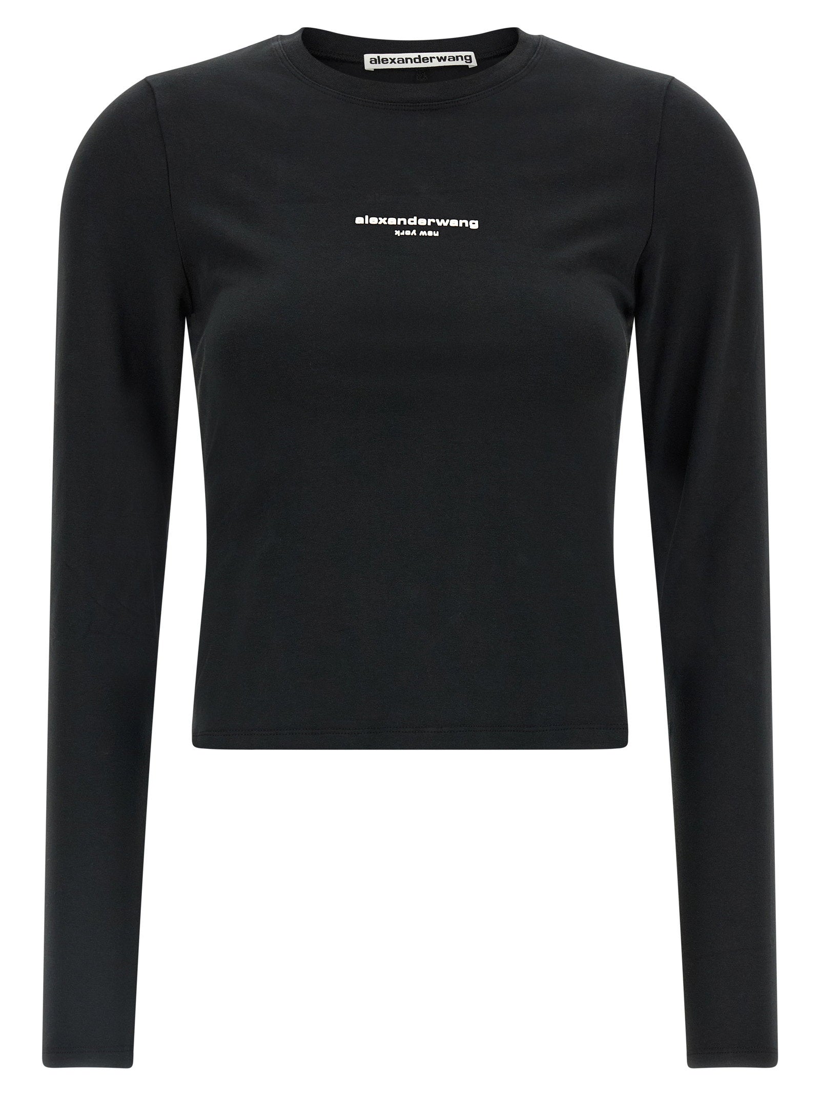 Alexander Wang Ls Tee W/logo Print T-shirt