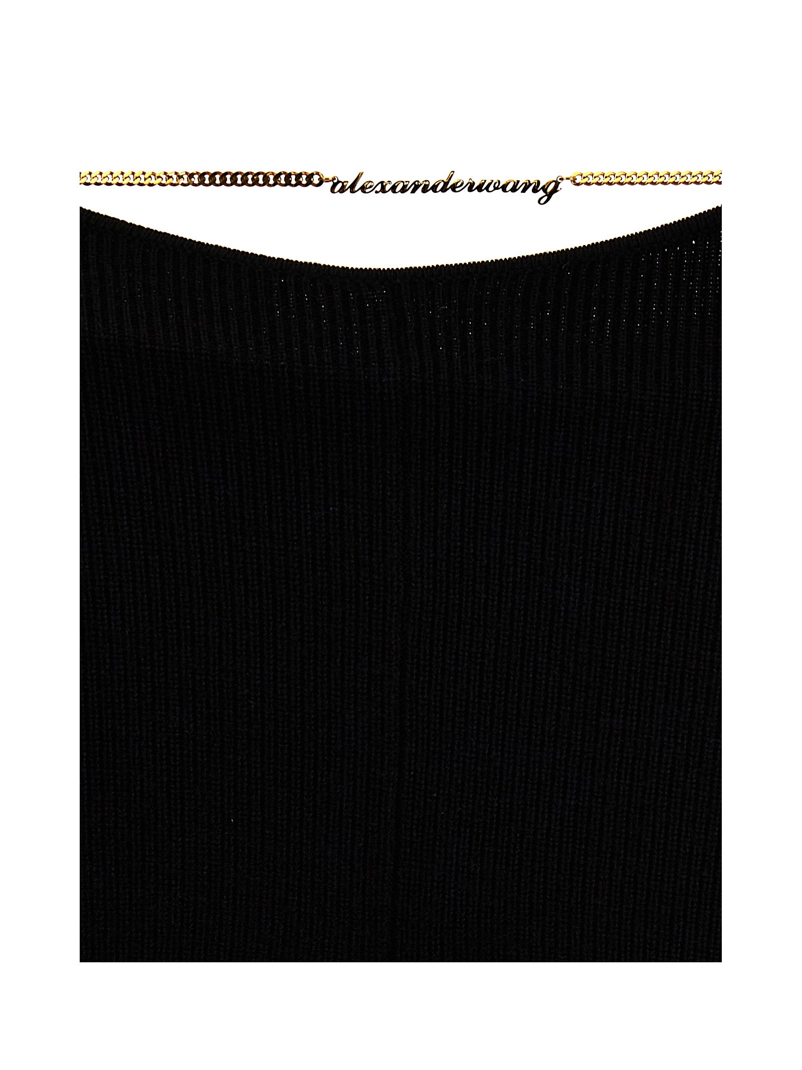 Alexander Wang Gold Nameplate Chain Pants