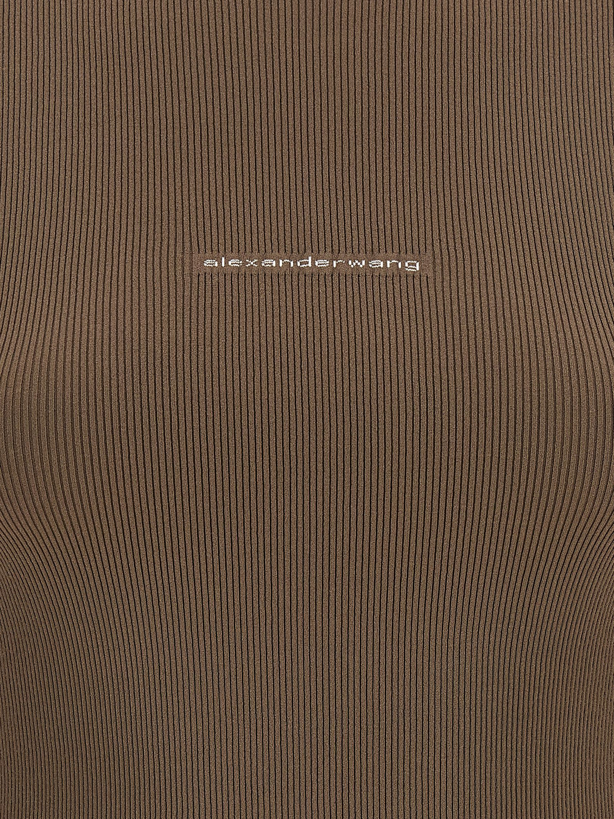 Alexander Wang Logo Ribbed Sweater