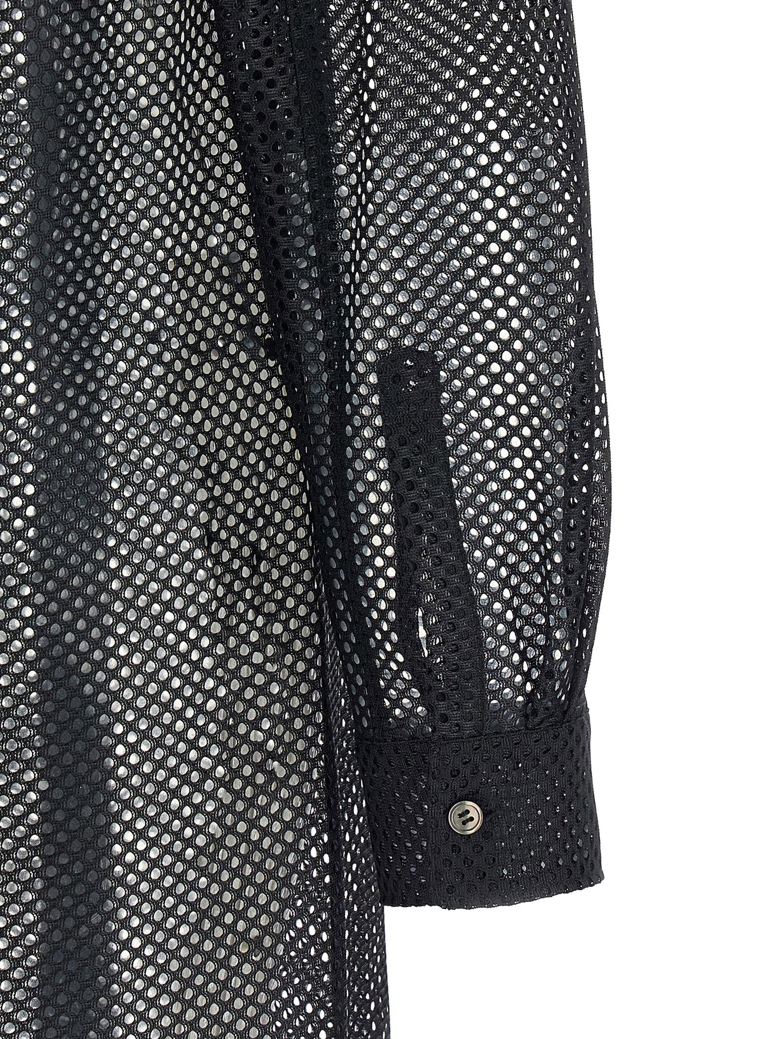 Comme Des Garcons Black Mesh Shirt