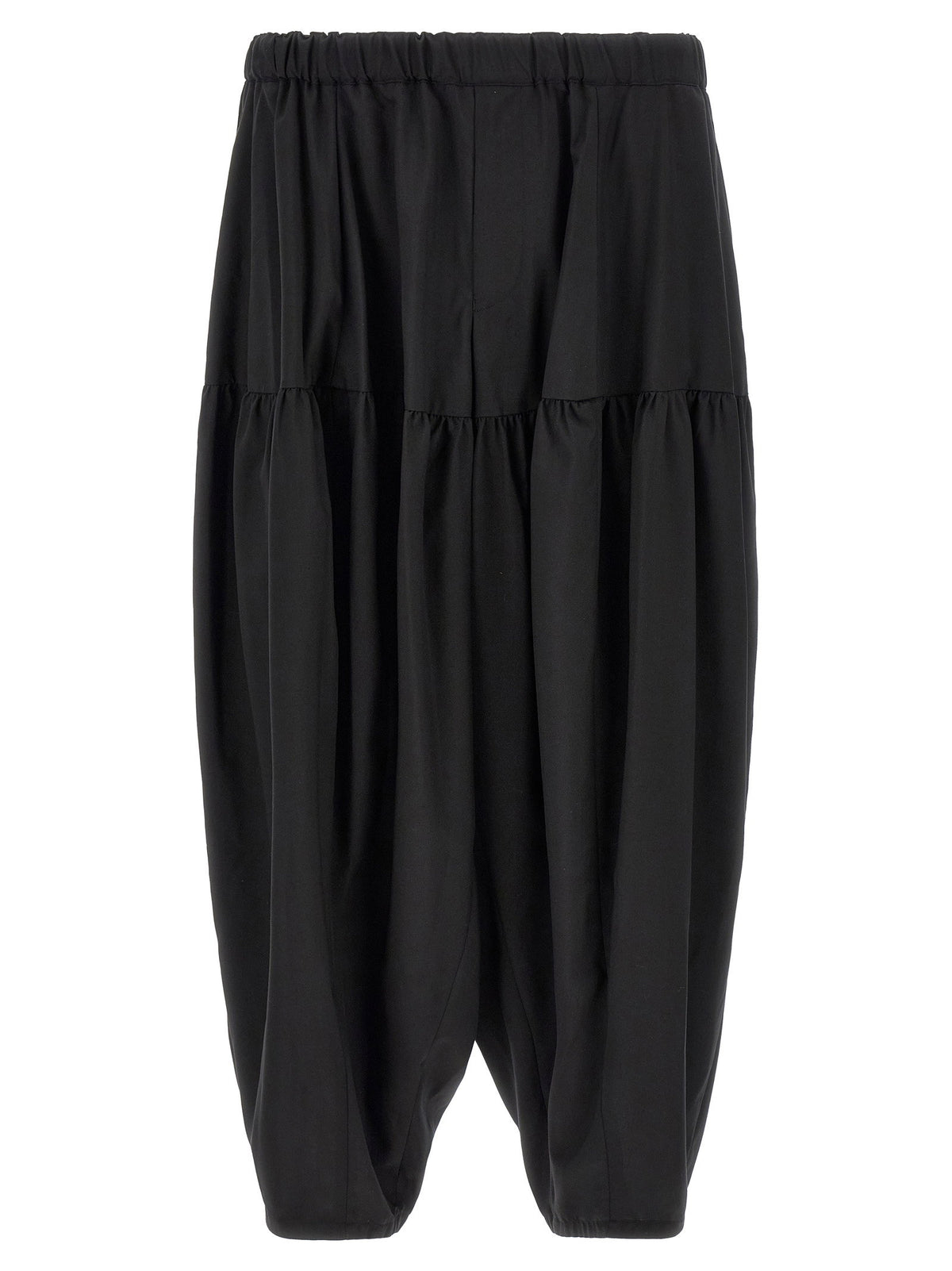 Comme Des Garcons Black Barrel Leg Pants