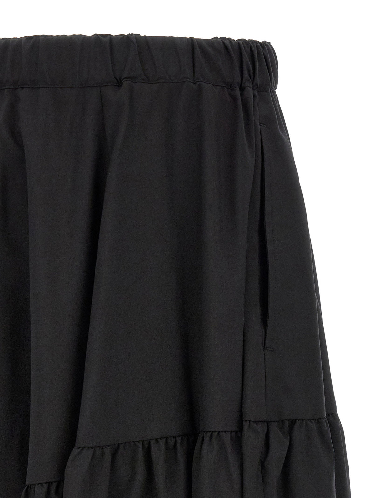 Comme Des Garcons Black Barrel Leg Pants