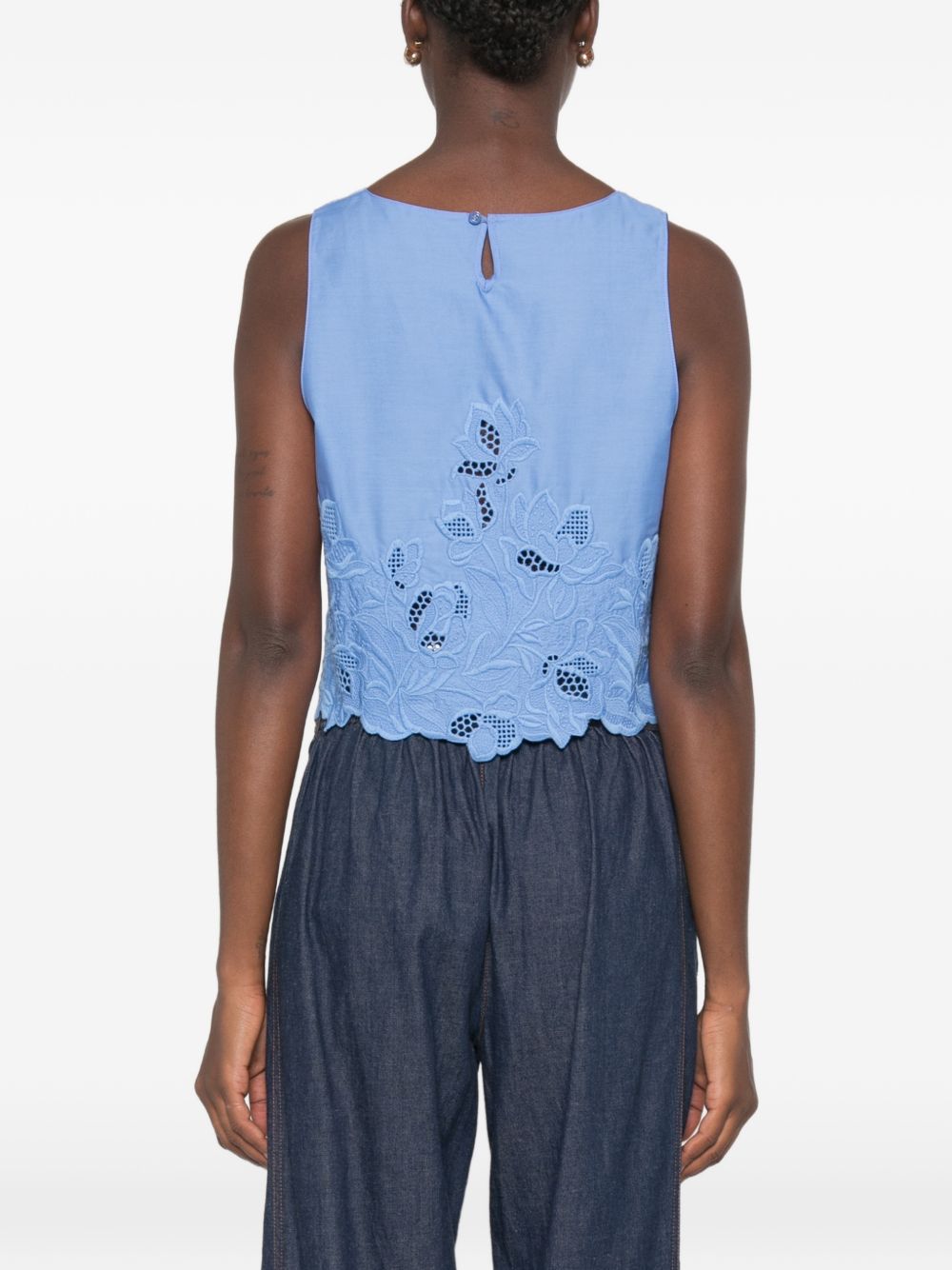 Ermanno Scervino Top LIGHT BLUE