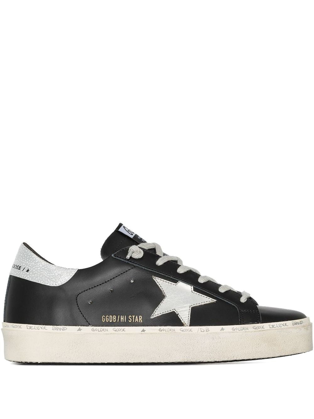 Golden Goose Hi Star Leather Sneakers