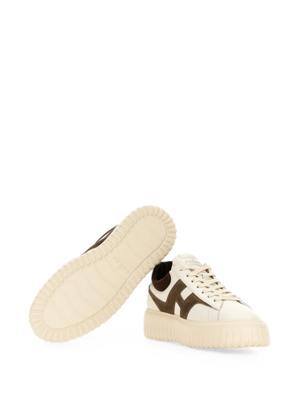 Hogan H-Stripes Leather Sneakers