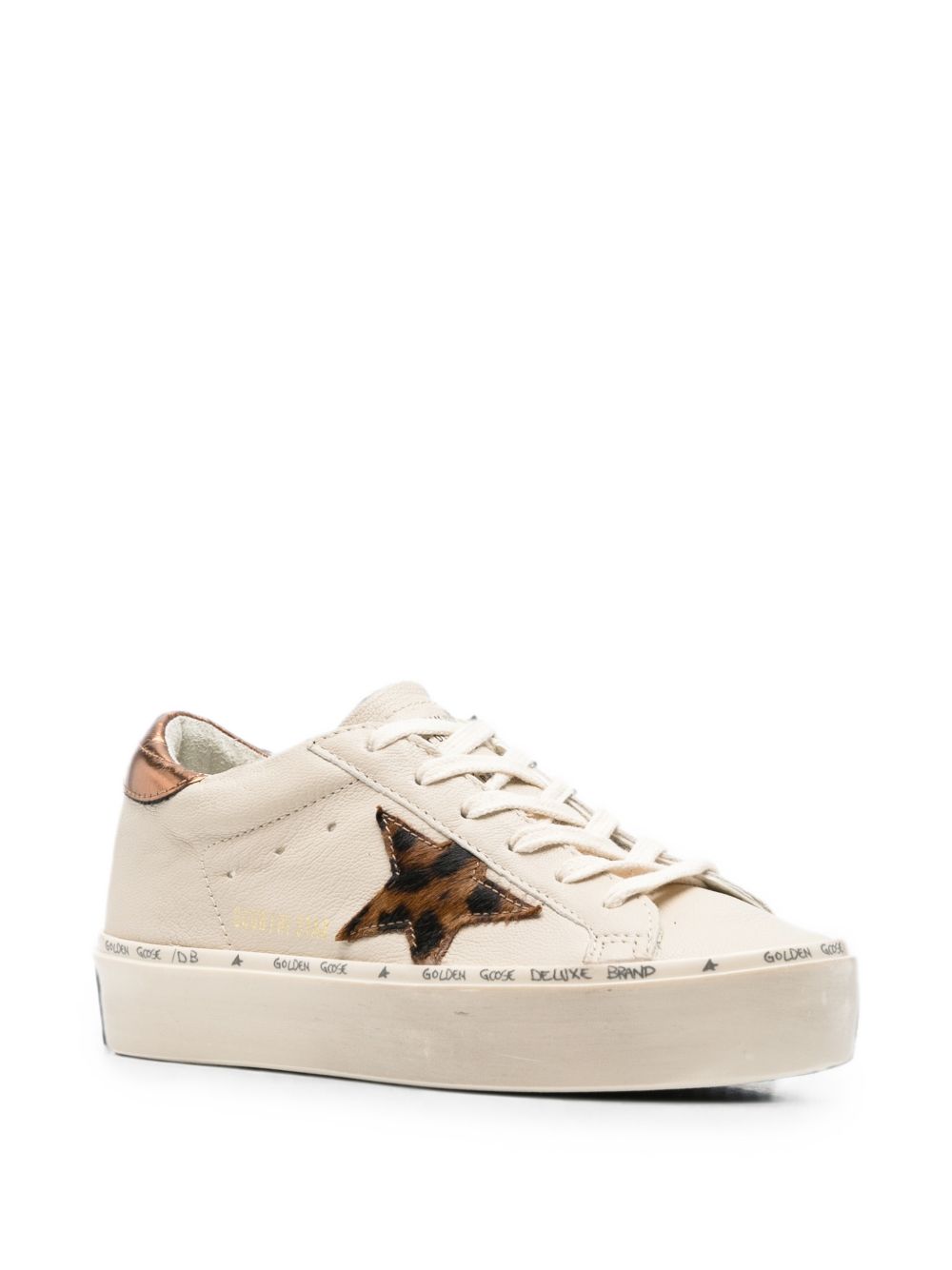 Golden Goose Hi Star Leather Sneakers
