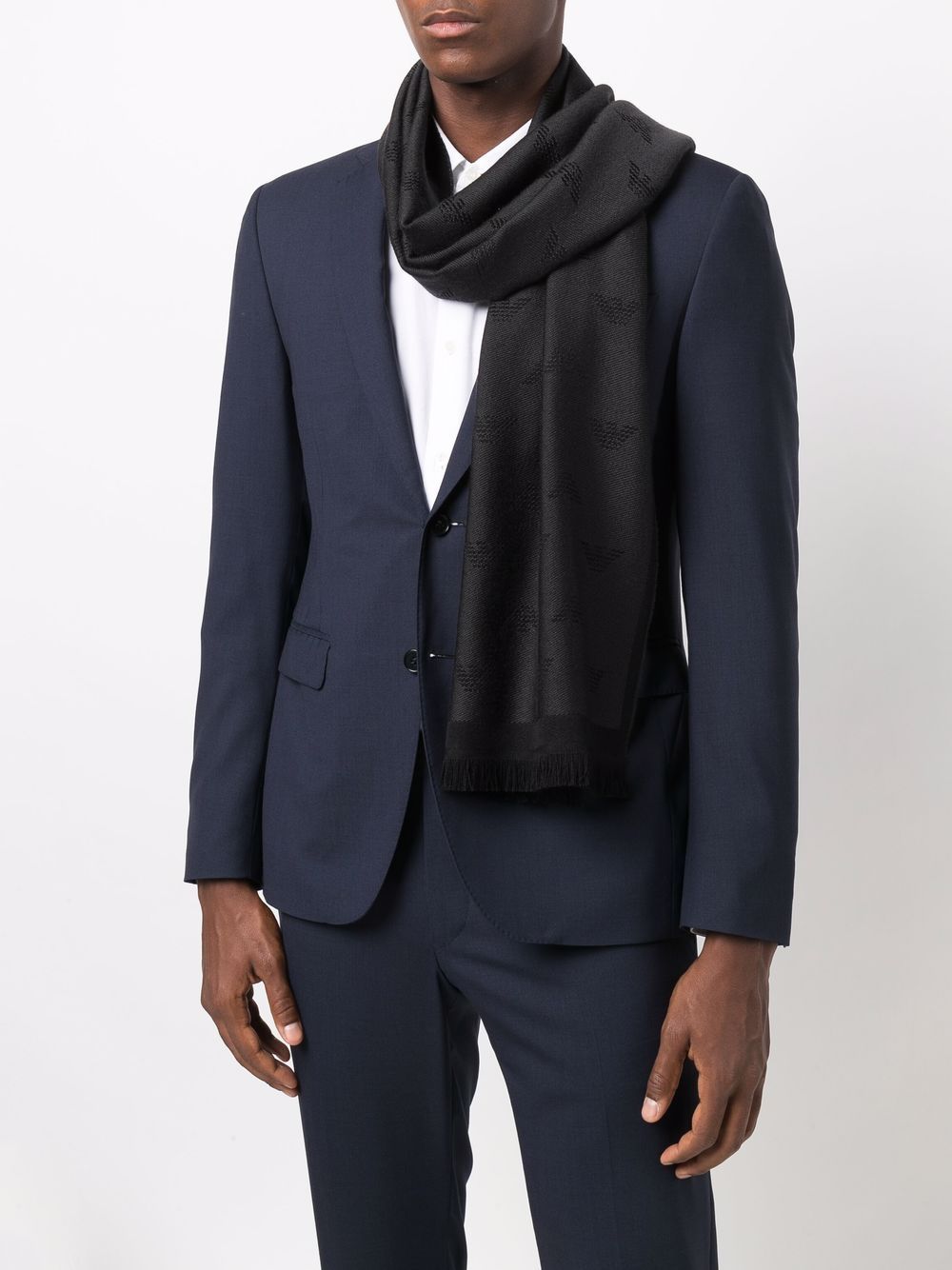 Emporio Armani Scarfs DARK GREY