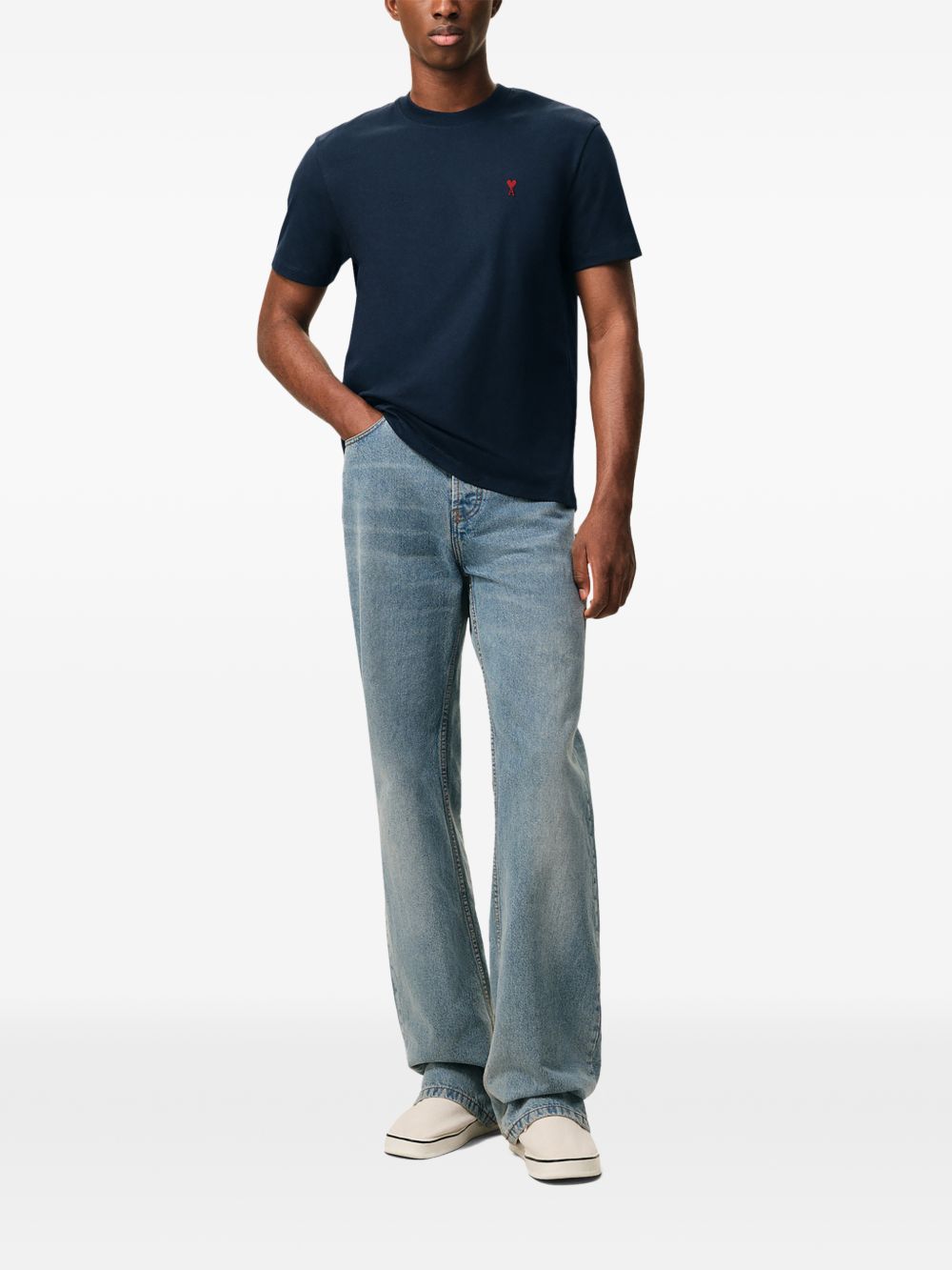 AMI PARIS T-shirts and Polos NAVY