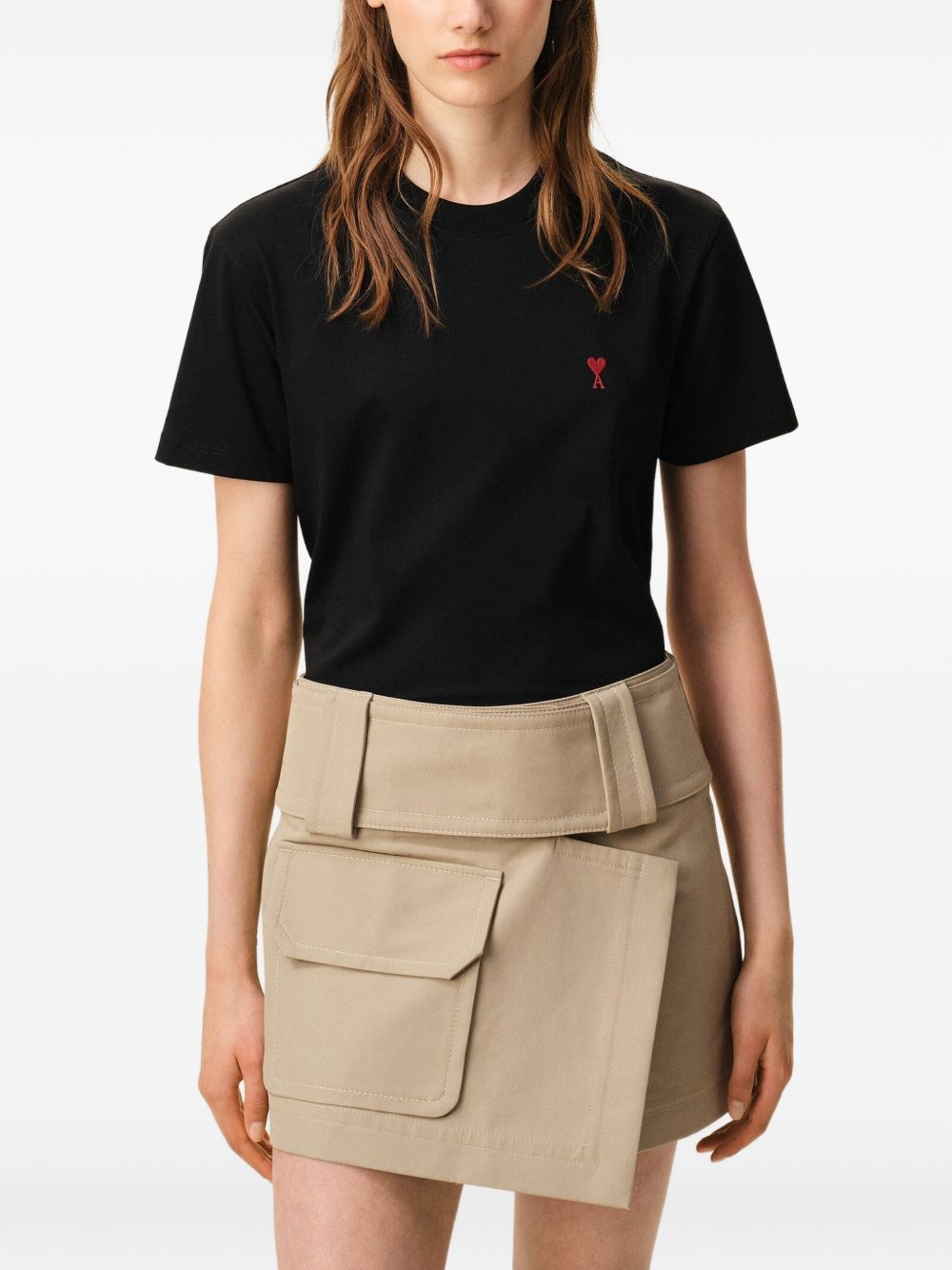 AMI PARIS T-shirts and Polos BLACK