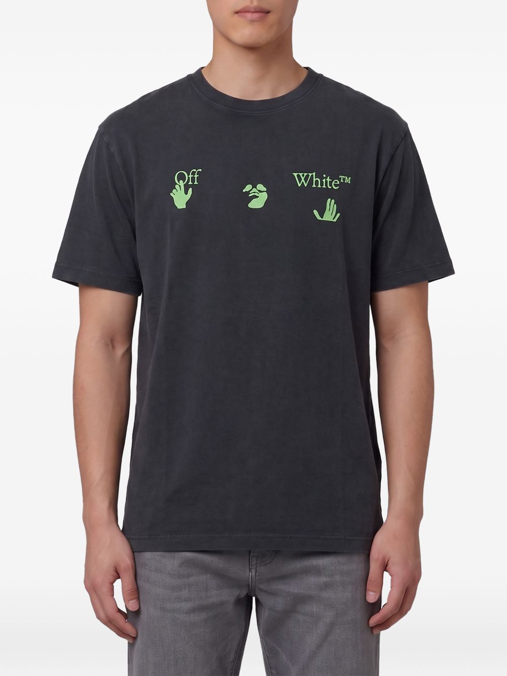 OFF WHITE T-shirts and Polos BLACK