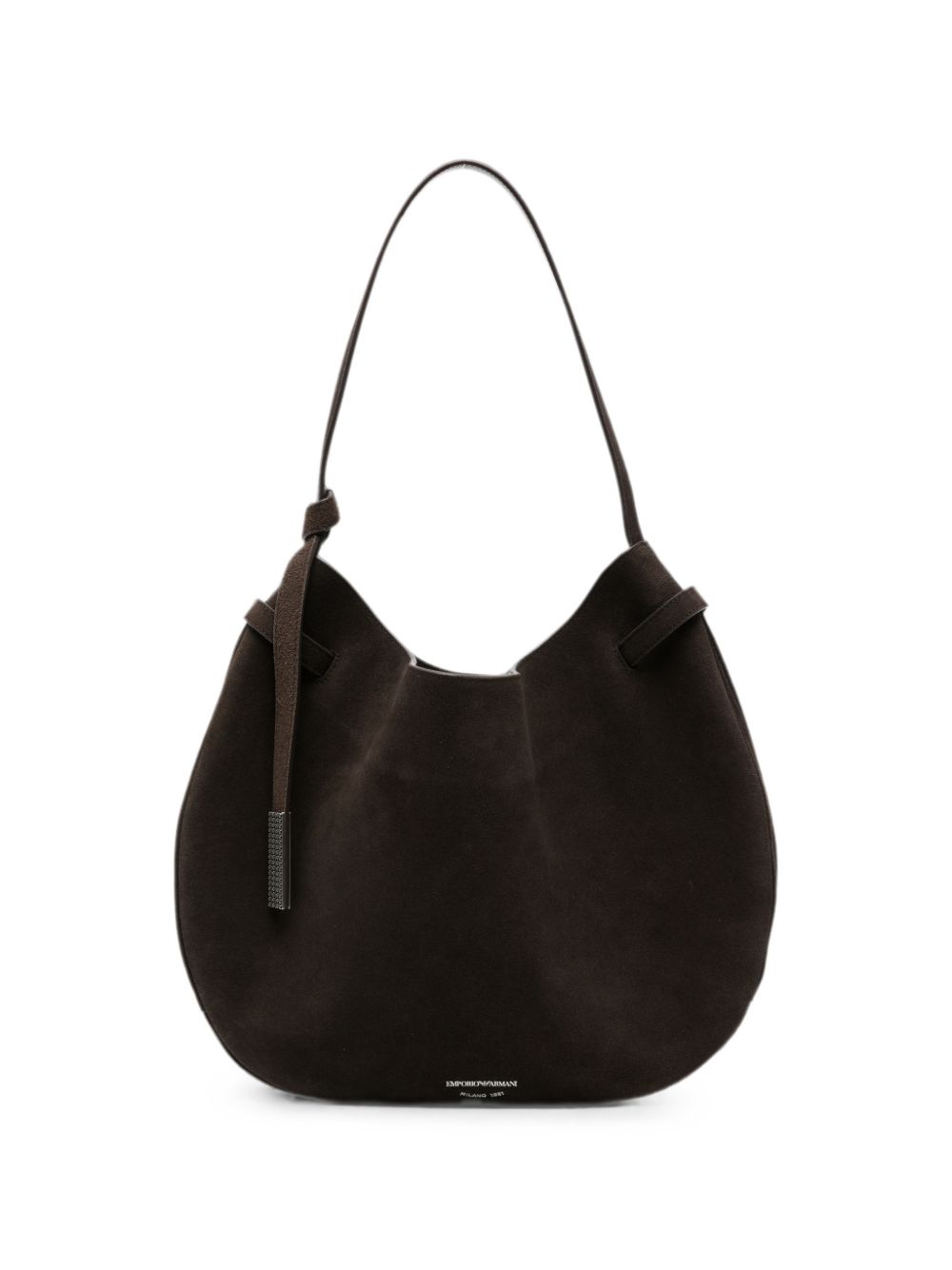 Emporio Armani Suede Leather Shoulder Bag