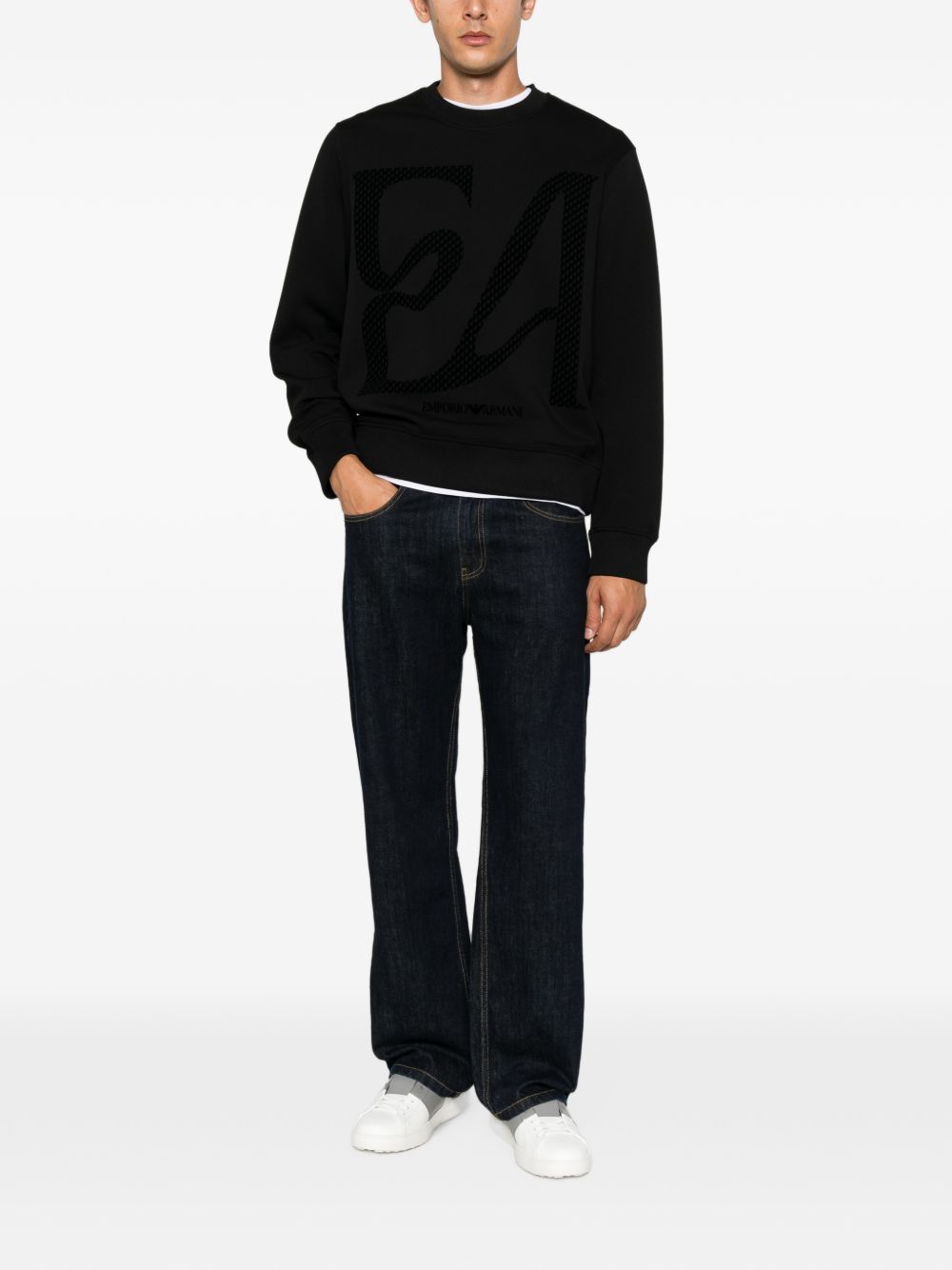 Emporio Armani Sweaters NAVY