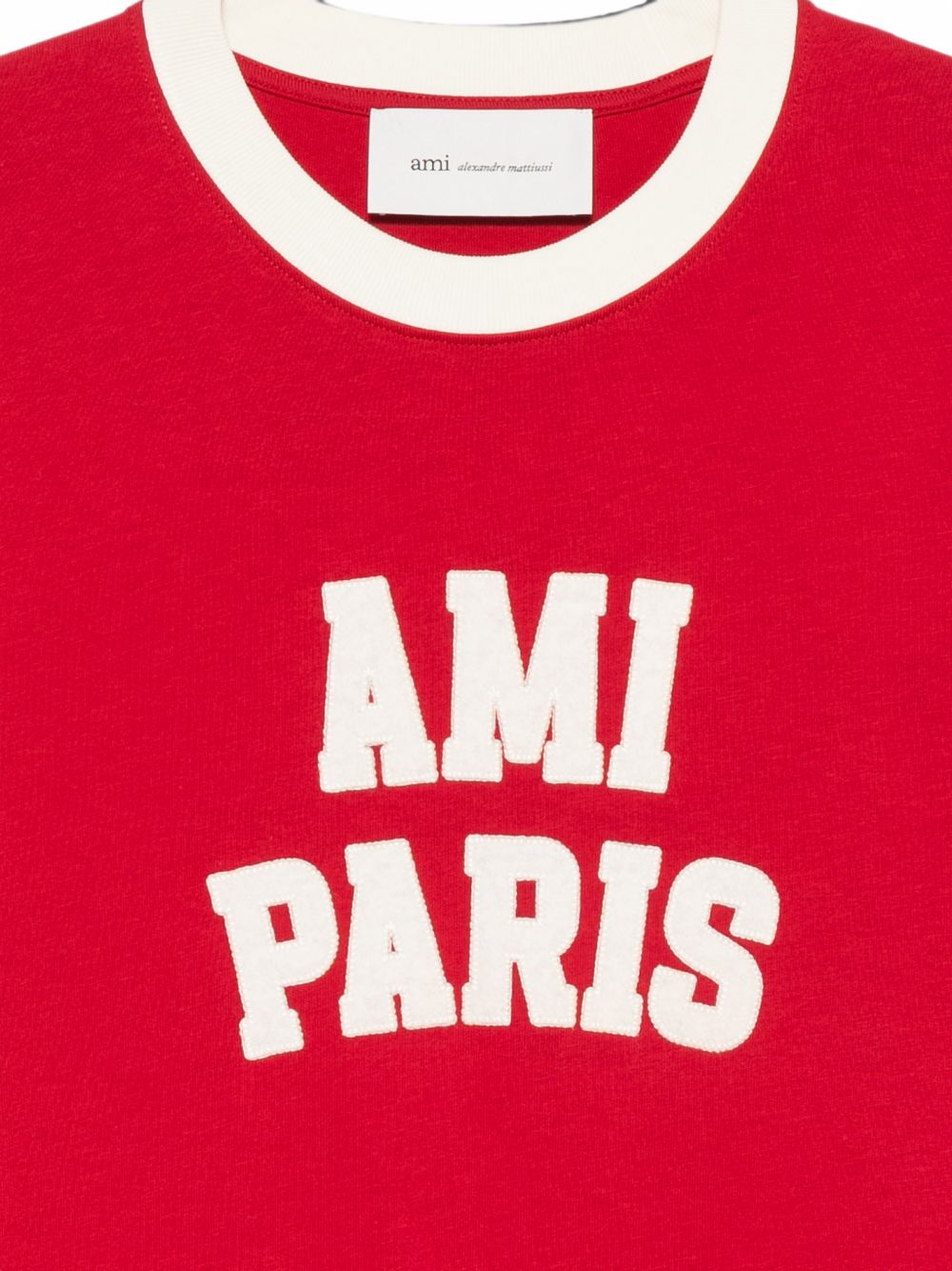 AMI PARIS T-shirts and Polos RED