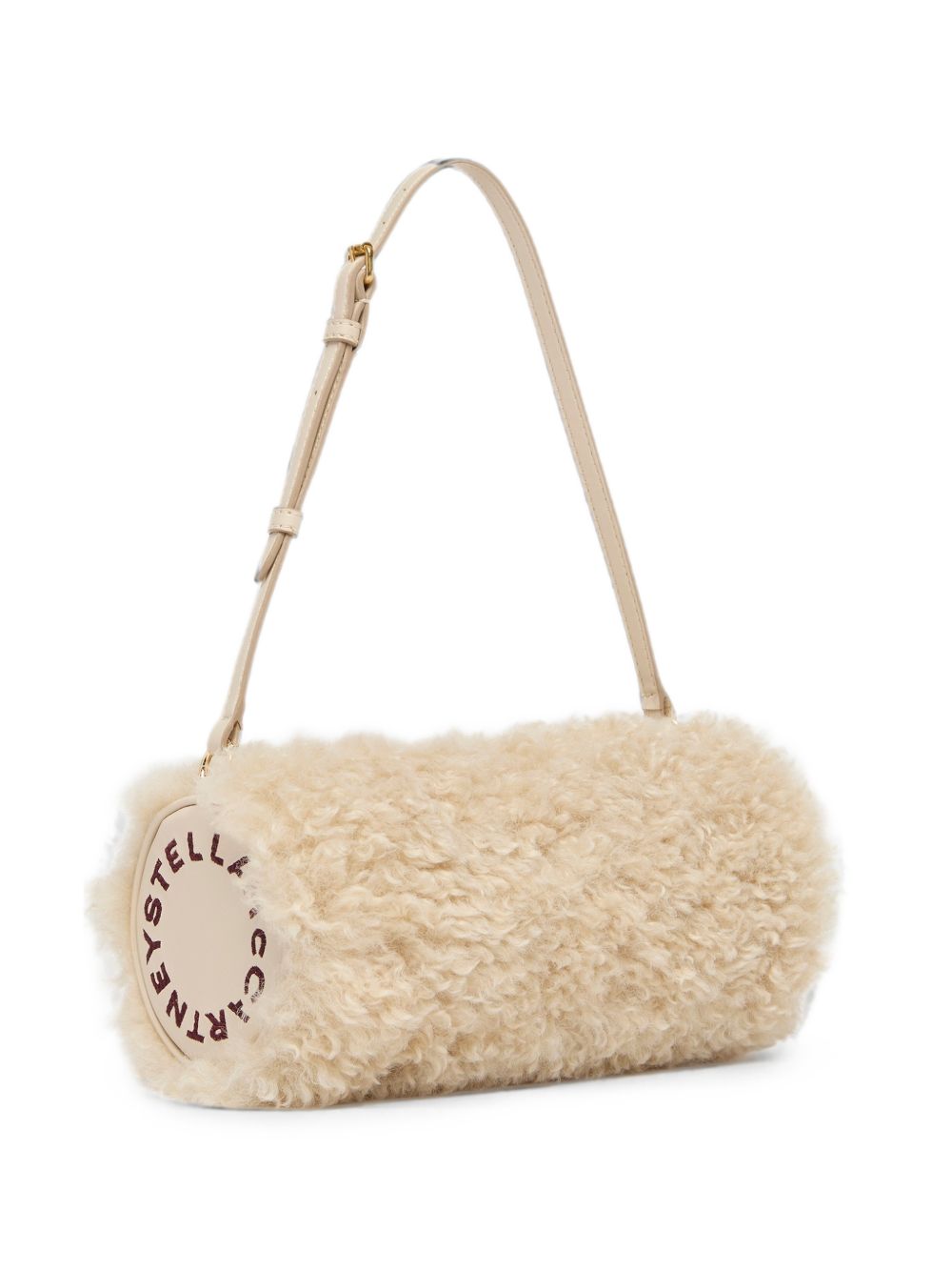 Stella McCartney Faux-Shearling Cylinder Bag