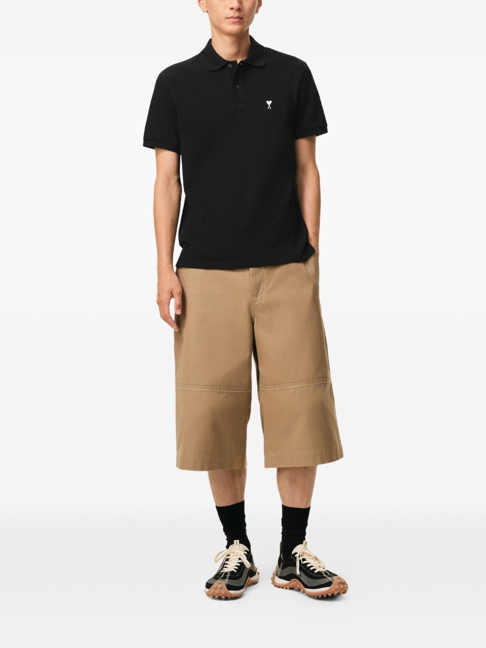 AMI PARIS T-shirts and Polos BLACK