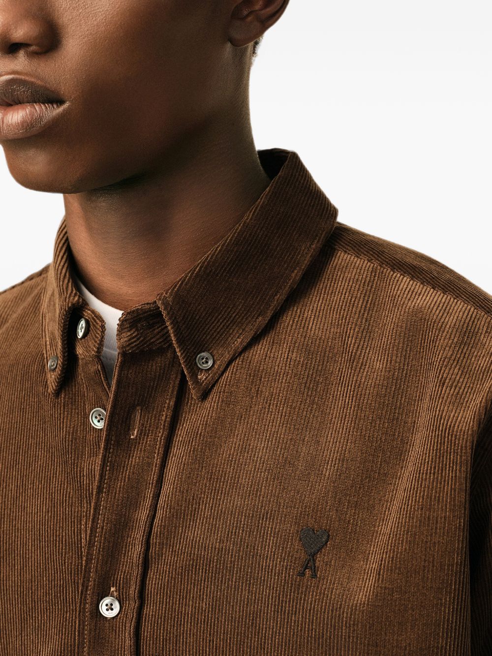 Ami Paris Shirts BROWN