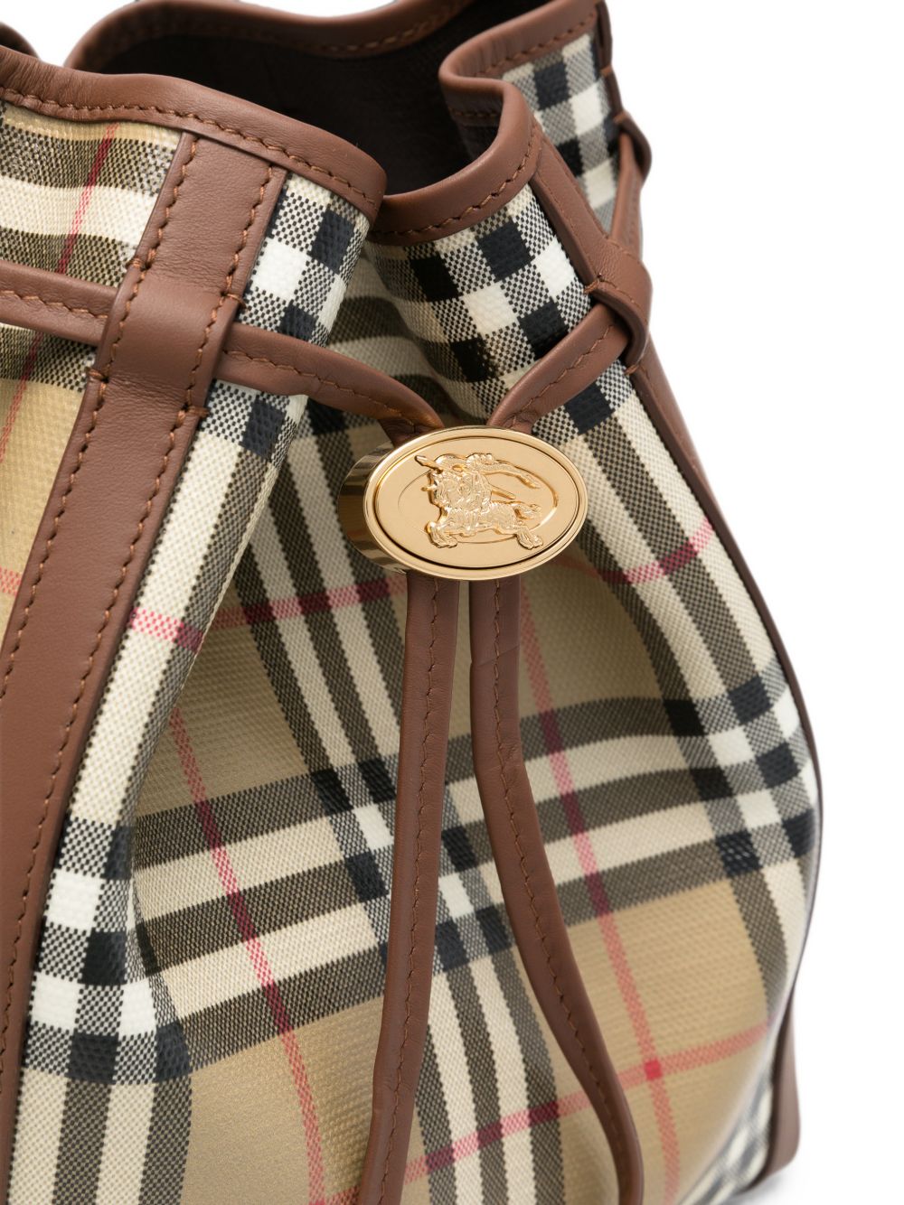 Burberry Check Canvas Drawstring Pouch