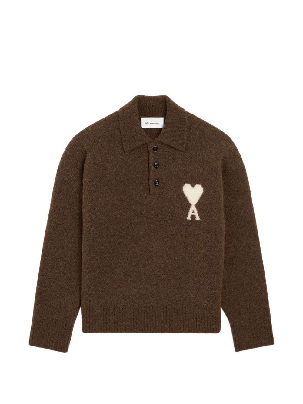 AMI PARIS T-shirts and Polos BROWN