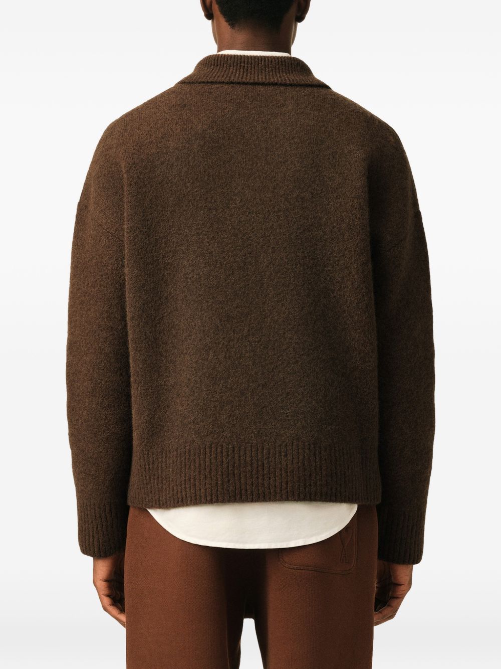 AMI PARIS T-shirts and Polos BROWN