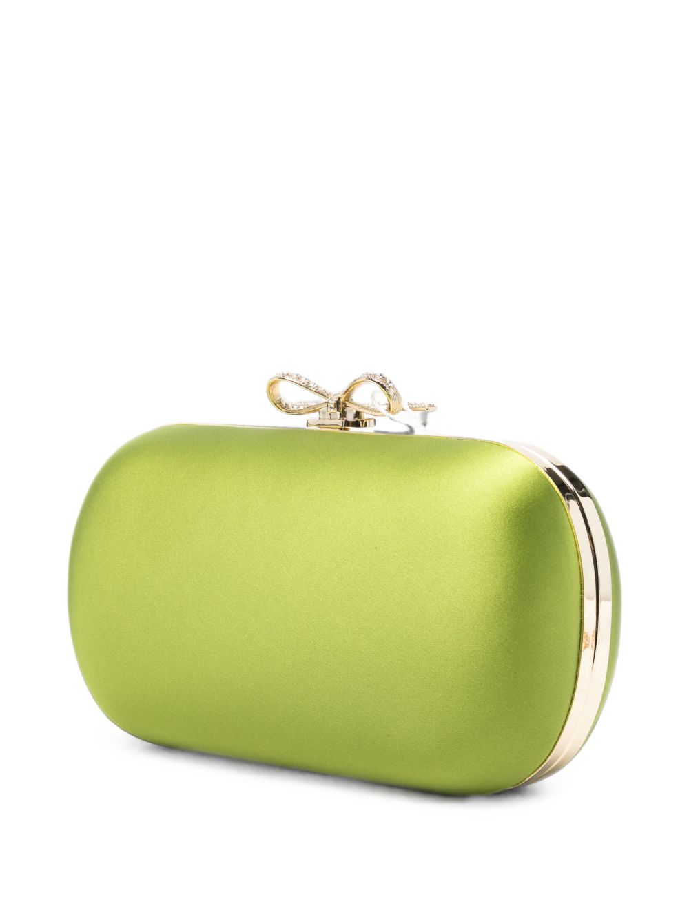 Self-Portrait Bow Crystal Clutch