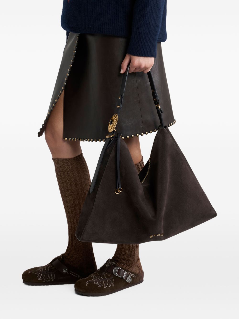 Etro Suede Hobo Bag