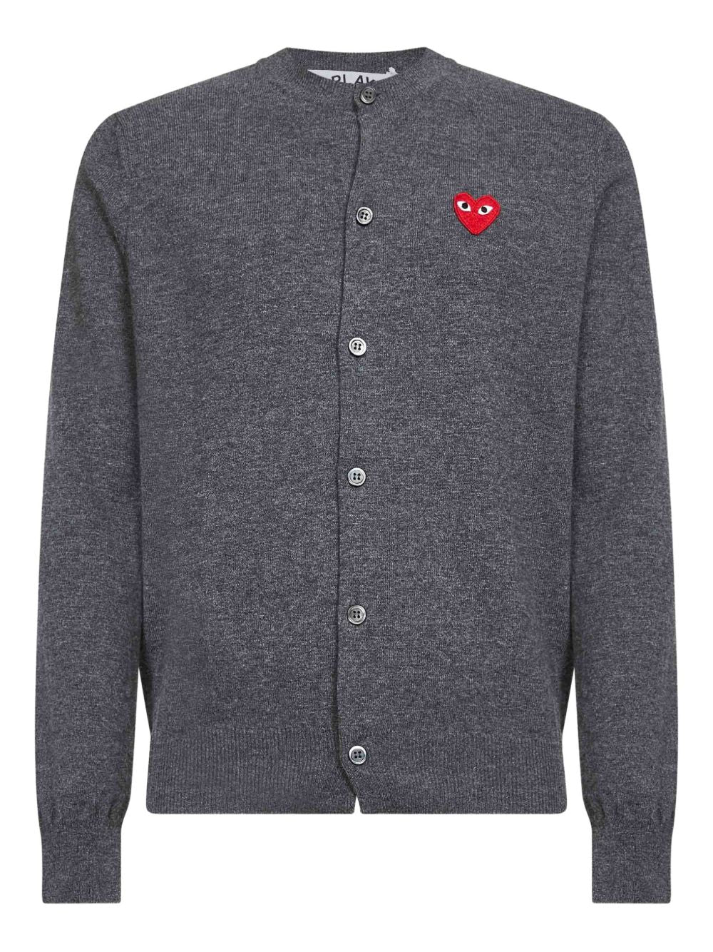 Comme Des Garcons Red Heart wool cardigan
