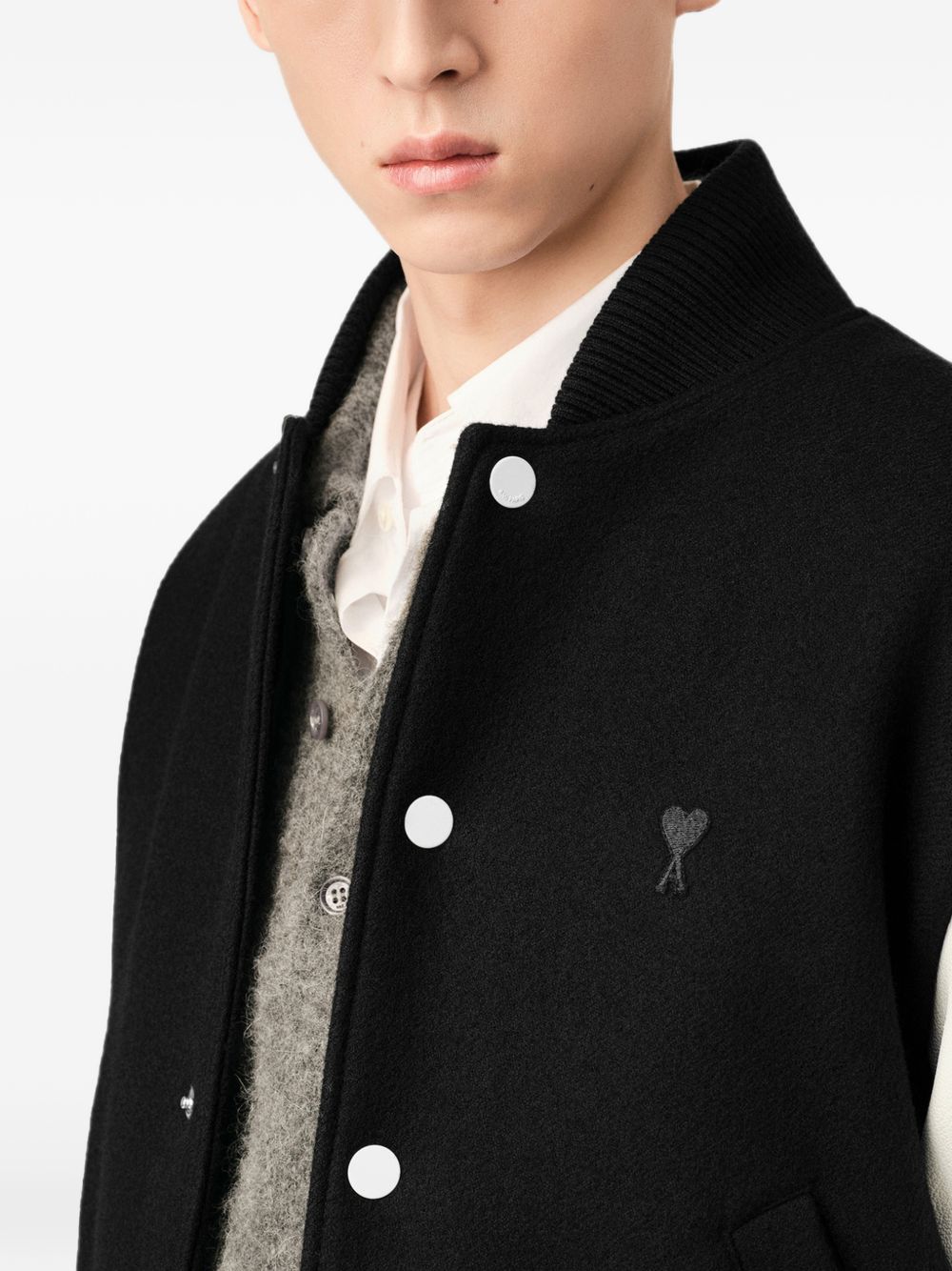 AMI PARIS Coats BLACK