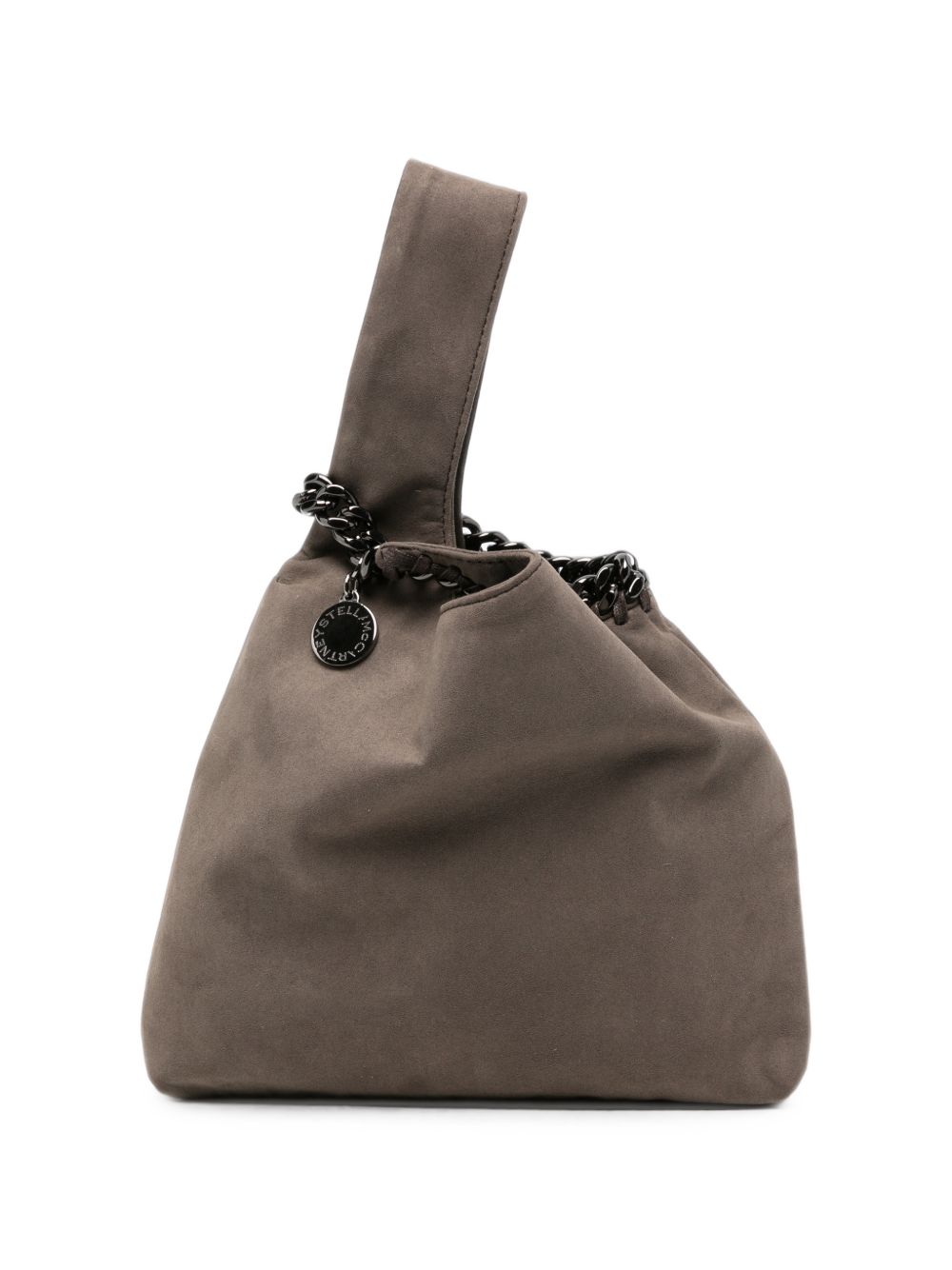 Stella McCartney Chain-Trim Suede Shoulder Bag