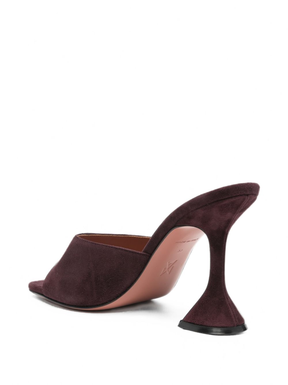 Amina Muaddi Lupita Suede Leather Mules