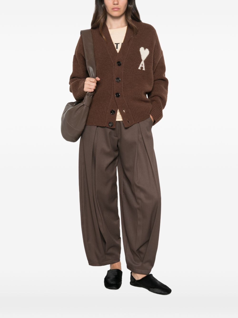 AMI PARIS Sweaters BROWN